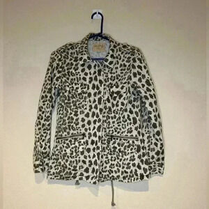 Lily Aldridge for Velvet Leopard animal print Jacket Small